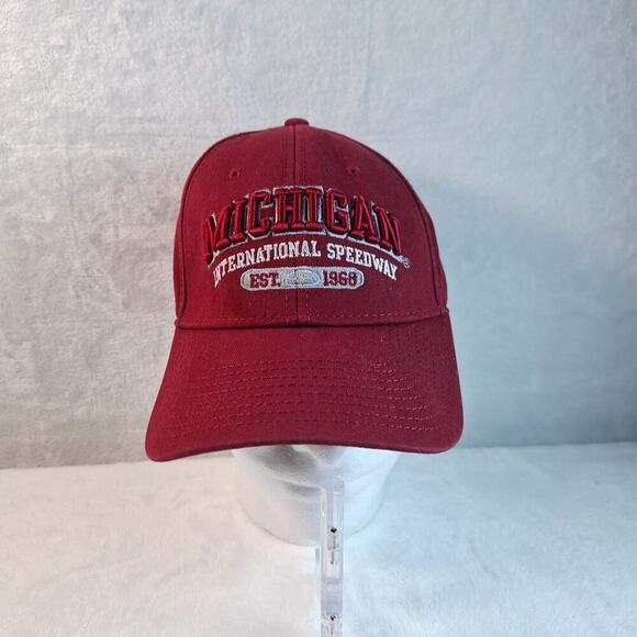 Vintage Michigan International Speedway Adjustable Hat Cap The Game Tag - Picture 1 of 9